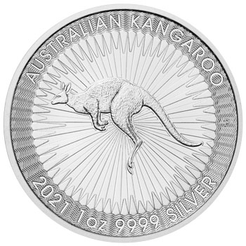 goldsilver.com - 1 oz Australian Silver Kangaroo Coin (2018) Back